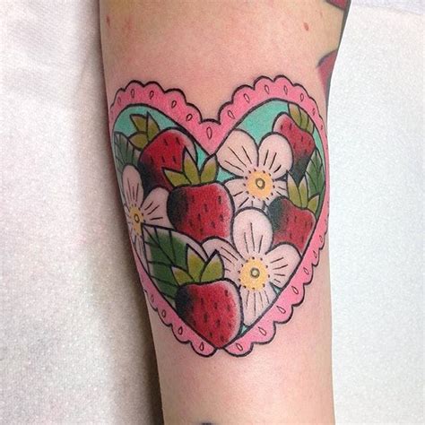 By Kiki B Bee Tattoo Tattoo Life Heart Tattoo Strawberry Tattoo
