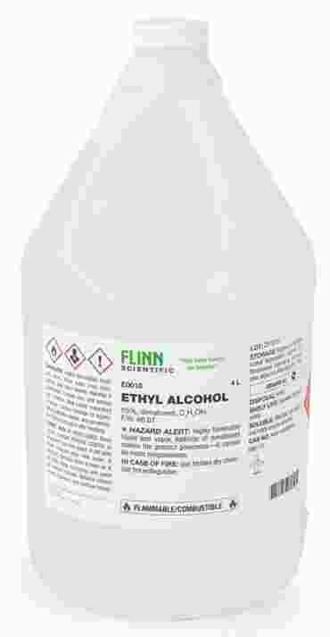 Ethyl Alcohol 95 4 L Flinn Scientific