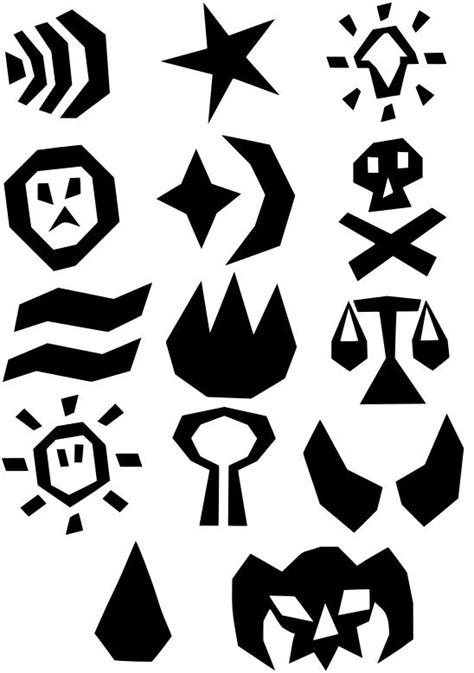 Osrs Rune Symbols Svg And Png Files Old School Runescape Etsy