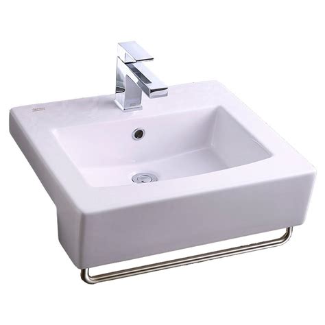 American standard 0614000020 studio white undermount porcelain bathroom sink. American Standard Boxe 19.75 in. Center Hole Only ...