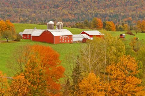 Vermont Scenic Fall Foliage Vt Farm Scene Fine Art Photo Etsy Singapore