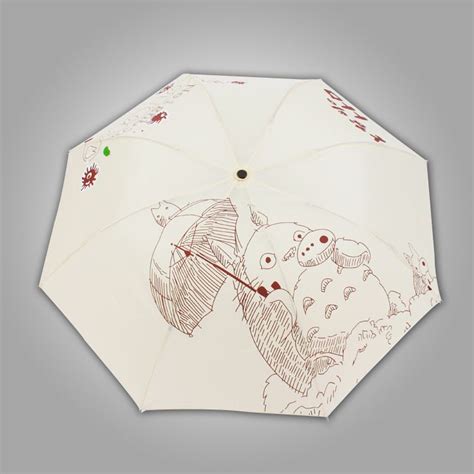 Comic Cartoon Umbrella Folding Sun And Rain Japanese Comicumbrella Windproof Totoro One Piece