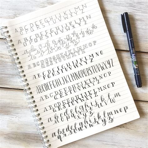 Simple Hand Lettering Styles Plus A Free Cheat She Vrogue Co