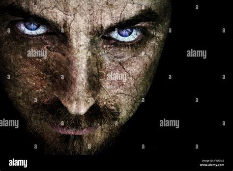 Face Of Evil Scary Man In The Dark Stock Photo 102938978 Alamy