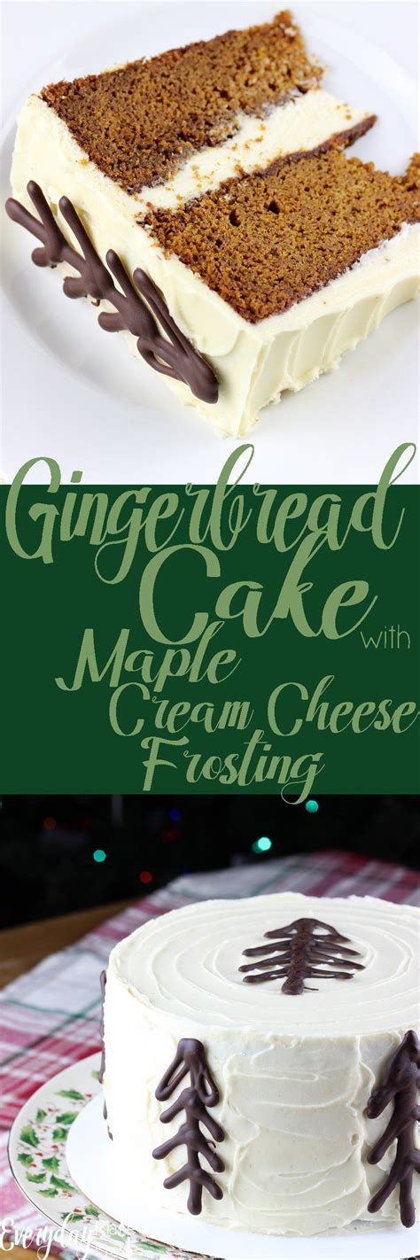 Gingerbread Cake With Maple Cream Cheese Frosting Recipe