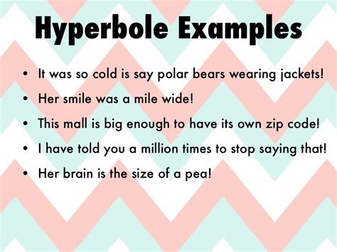 Samples Of Hyperbole