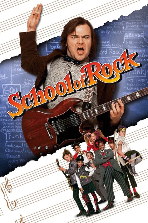 Las desventuras de dewey finn, un rockero que se hace pasar por profesor sustituto en una prestigiosa escuela preparatoria mientras enseña a sus estudiantes poco convencionales y de alto rendimiento a tocar y amar el rock 'n' roll. School of Rock (2003) | The Poster Database (TPDb) - The ...