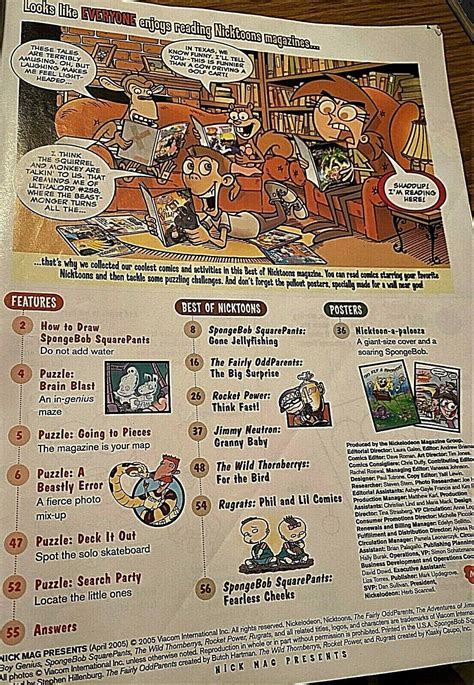 april 2005 nickelodeon nick mag presents best of nicktoons the fun never ends 3934573433