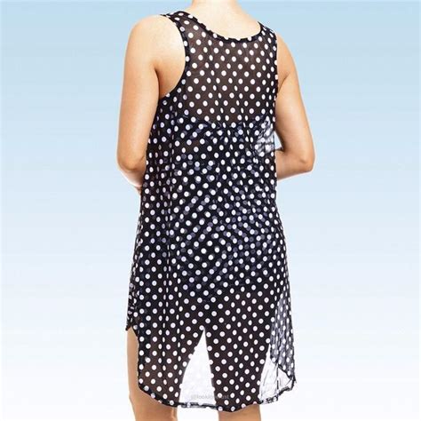 black and white polka dot beach cover up fashion beachwear for women women