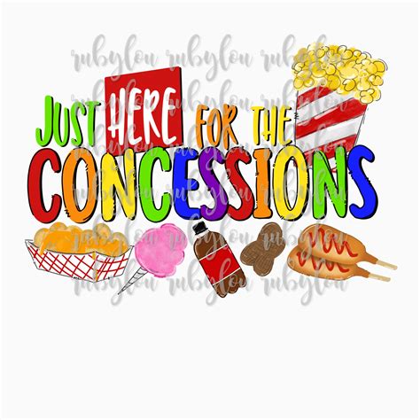 Just Here For The Concessions Concession Stand Corndog Etsy