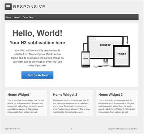 Responsive Theme Review Best Responsive Free Wordpress Theme