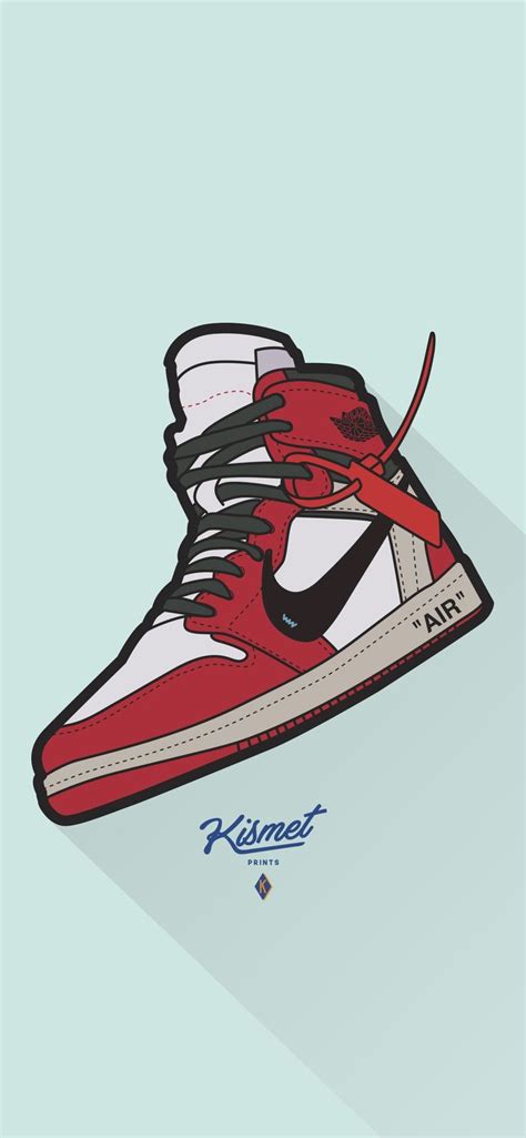 Air Jordan 1 Off White Sneaker Art Digital Print Poster
