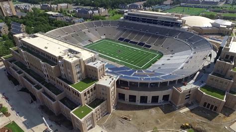 Notre dame stadium is an outdoor football stadium in notre dame, indiana, the home field of the university of notre dame fighting irish. Notre Dame Football Stadium Construction update 7/23/17 ...