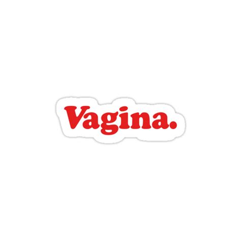 Vagina Black Shirt Stickers By Dederants Redbubble