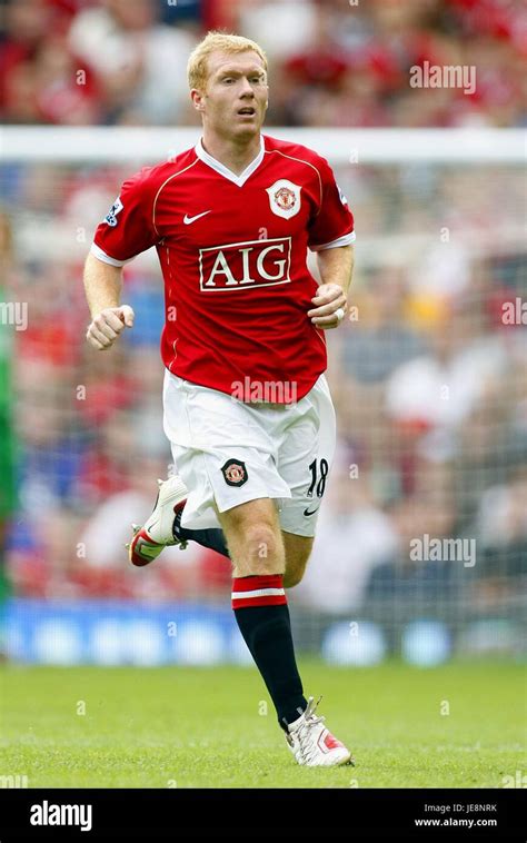 PAUL SCHOLES MANCHESTER UNITED FC OLD TRAFFORD MANCHESTER ENGLAND 12