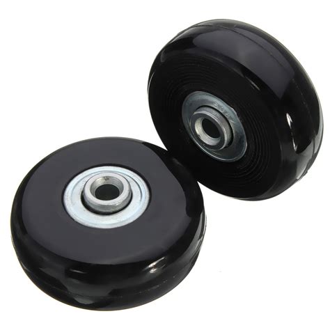 2 Sets Luggage Suitcase Replacement Wheels Repair Od 50mm Axles Deluxe