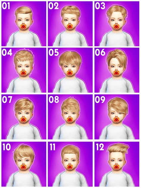 Toddler Hair Pack Ce Sims 4 Cc