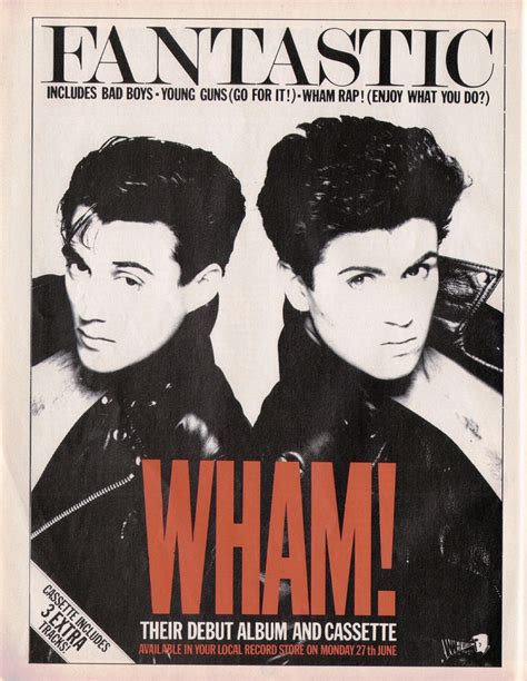 Wham Fantastic 1983 George Michael George Michael Wham Music Poster