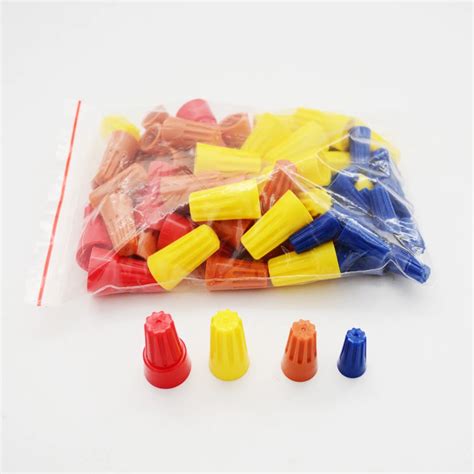 Newest 70pcs Electrical Wire Twist Nut Connector Terminals Cap Spring