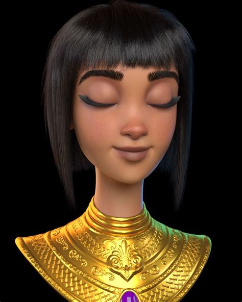Artstation Cartoon Egypt Princess Nurshat Cg Character Modeling