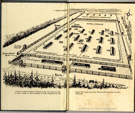 Map Of Pow Camp Stalag Luft Iii Showing The Locations Of The Great Escape Tunnels Rmapporn