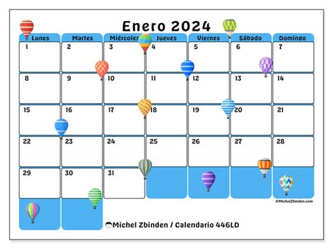 Calendarios Enero 2024 Michel Zbinden Es