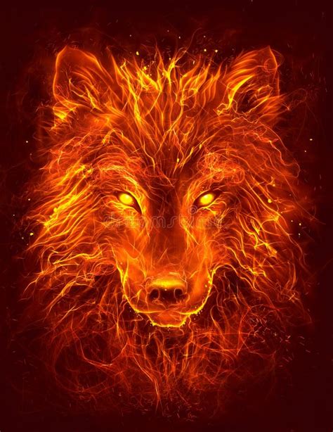 Fire Wolf Stock Illustrations 1349 Fire Wolf Stock Illustrations