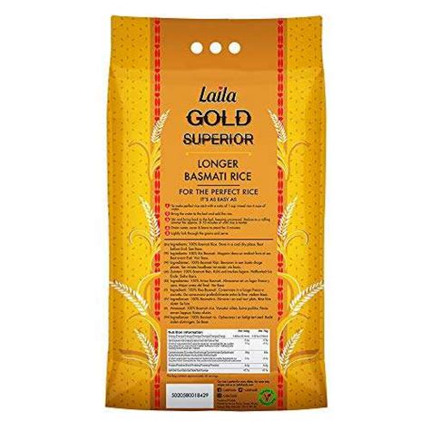 Laila Gold Superior Longer Basmati Rice 5kg £765 Sands Hotukdeals