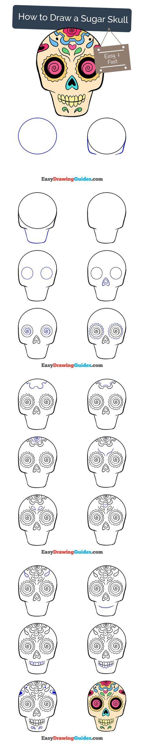 31 Ideas How To Draw A Skull Step By Step Kids Drawing Tutorials For