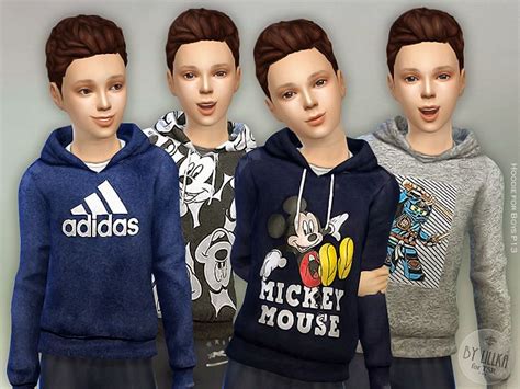 Hoodie For Boys P13 Lillka Sims 4 Cc Kids Clothing Sims 4 Clothing