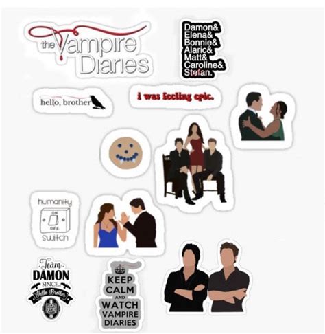 Vampire Diaries Sticker Pack Etsy