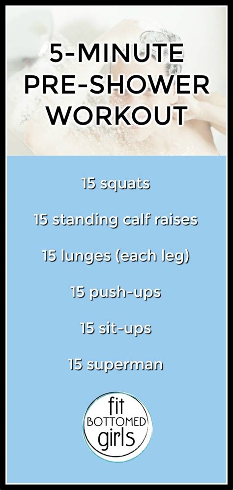 5 Minute Workout For Before You Shower Popsugar Fitness