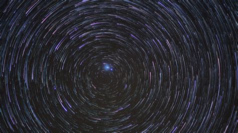 Videoblocks Stars Rotating North Pole Star With Trails Night Sky