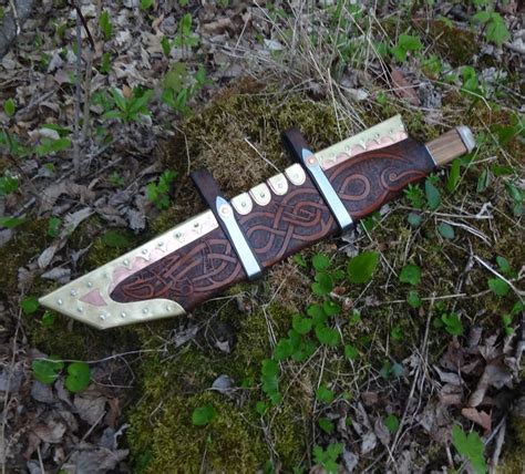 Bjorn Seax By Mike Sheppard Finished May 2016 12 Hand Forged Blade 5 Ash Handle With Ebony