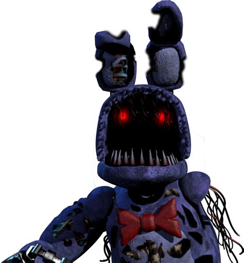 Download Hd Nightmare Withered Bonnie Withered Bonnie Transparent Png
