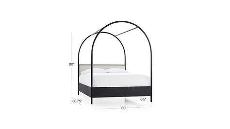 Canyon Queen Arched Canopy Bed With Upholstered Headboard Reviews