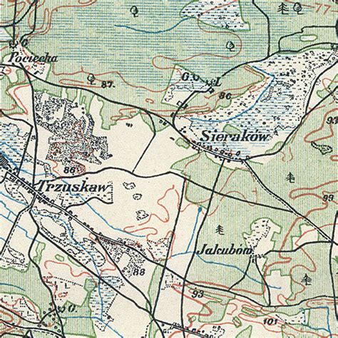 Mapa Topograficzna Okolic Warszawy Wig 1924 R Stare
