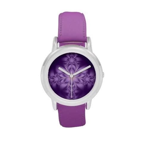 Purple Butterflower Wristwatch Zazzle Kids Watches Wrist Childrens