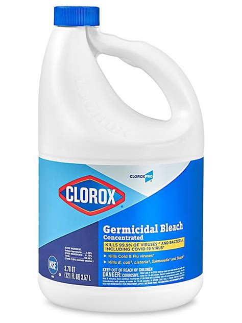 Clorox Concentrated Bleach 121 Oz Bottle S 19719 Uline