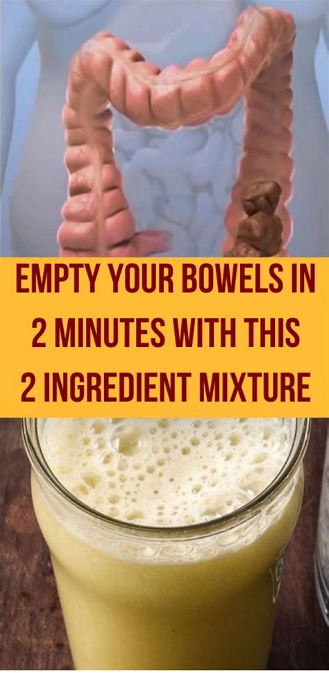 Empty Your Bowels In 2 Minutes With This 2 Ingredient Mixture