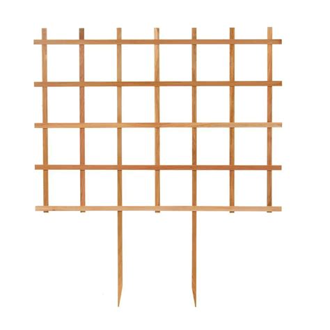 48 In W X 54 12 In H Wood Espalier Trellis 48648 The Home Depot