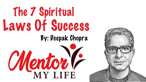 How To Gain Spiritual Success The Seven Spiritual Laws Of Success By Deepak Chopra Youtube