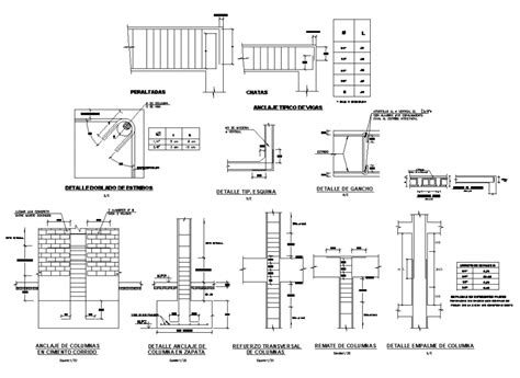 Column Beam Connection Structural Plan And Elevation Detail Autocad File Cadbull
