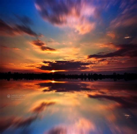 Photograph Sunset Lake By Dariusz Łakomy On 500px Lake Sunset