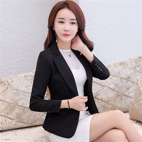 Buy Small Suit Coat Female 2019 Spring And Autumn Dress New Korean Style Slimming Short Skinny