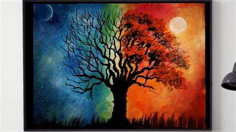Tree Of Life Easy Acrylic Painting Demo For Beginnerstree Of Life