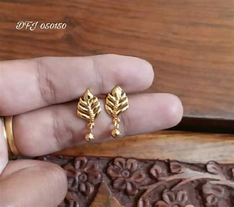 Simple Daily Wear Light Weight Gold Earrings Designs For Daily Use
