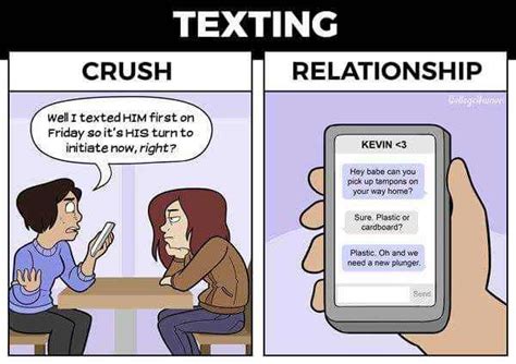 Crush Vs Relationship Funny Texts Crush Relationship Boyfriend Humor