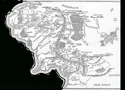 Printable Map Of Middle Earth Printable Maps