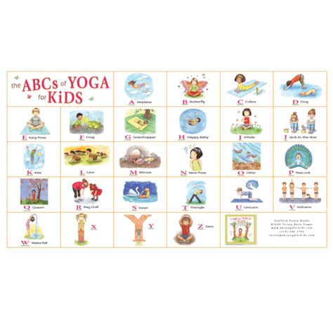 The Abcs Of Yoga For Kids Vinyl Banner Stafford House Books